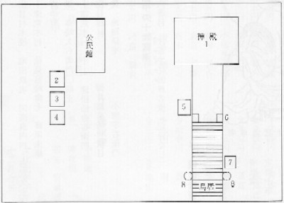 印鑰神社の配置図